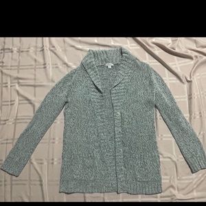 Merona Gray Blended Long Sleeves Button up Front Cardigan Small Sweater